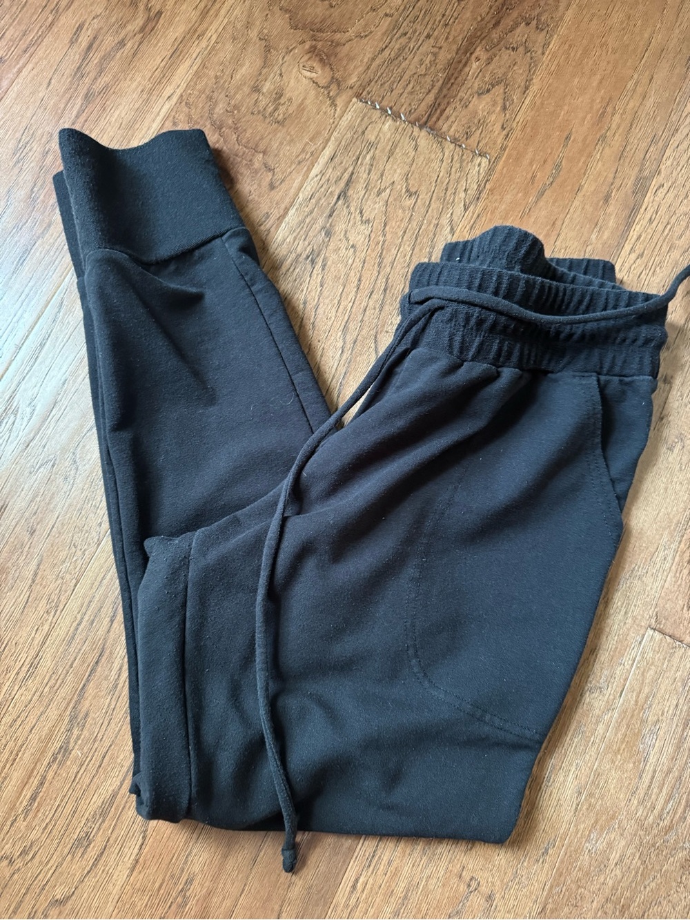Men's Black Drawstring Jogger Pants